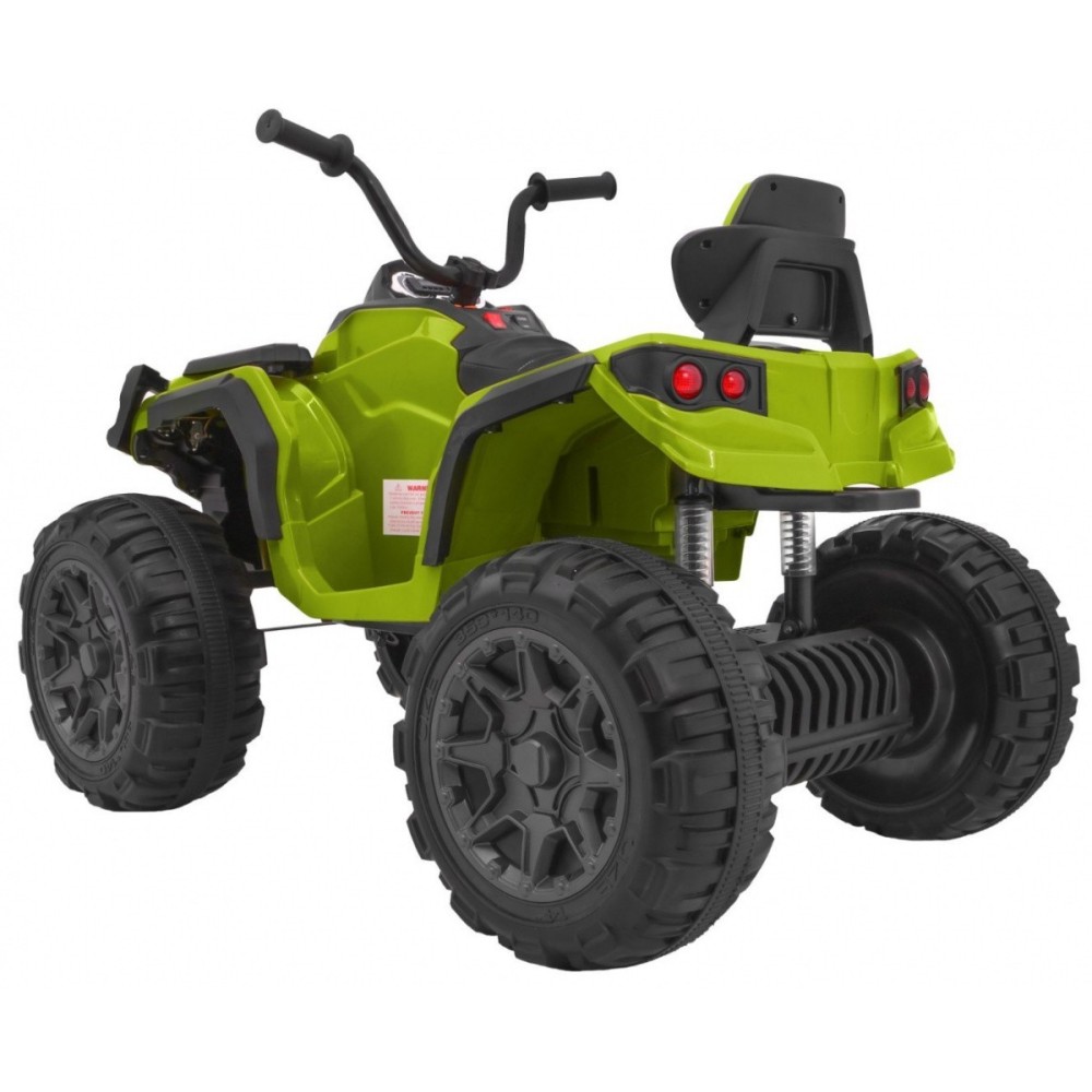 Joko Elektrická štvorkolka ATV 2x45W, Kožené sedadlo, Penové Odpružené kolesá, Rádio, USB, zelená