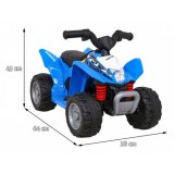 JOKO Elektrická Štvorkolka Honda 250X TRX, kožené sedadlo, odpružené kolesá, modrá