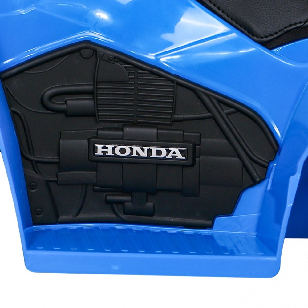 JOKO Elektrická Štvorkolka Honda 250X TRX, kožené sedadlo, odpružené kolesá, modrá