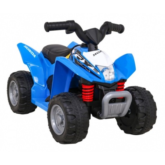 JOKO Elektrická Štvorkolka Honda 250X TRX, kožené sedadlo, odpružené kolesá, modrá