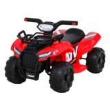 JOKO Elektrická Štvorkolka Storm, motor 25W, MP3 a USB vstup + LED svetlo, červená