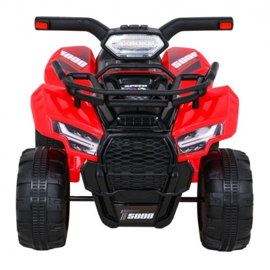 JOKO Elektrická Štvorkolka Storm, motor 25W, MP3 a USB vstup + LED svetlo, červená