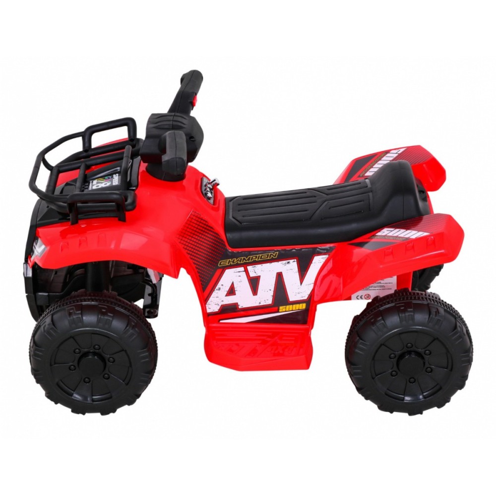 JOKO Elektrická Štvorkolka Storm, motor 25W, MP3 a USB vstup + LED svetlo, červená