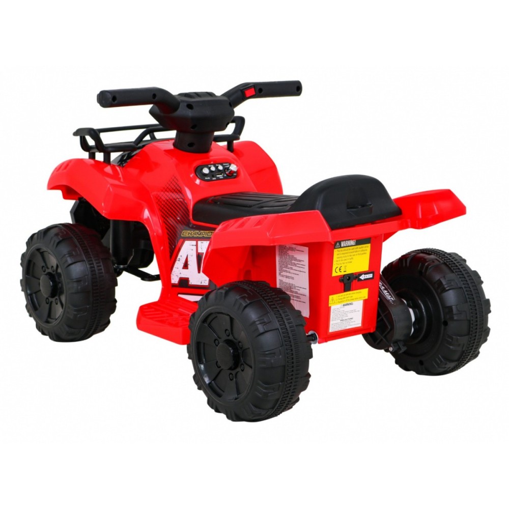 JOKO Elektrická Štvorkolka Storm, motor 25W, MP3 a USB vstup + LED svetlo, červená
