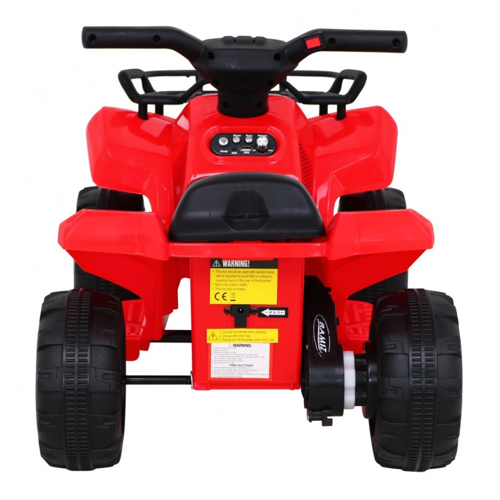 JOKO Elektrická Štvorkolka Storm, motor 25W, MP3 a USB vstup + LED svetlo, červená
