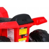 JOKO Elektrická Štvorkolka Storm, motor 25W, MP3 a USB vstup + LED svetlo, červená