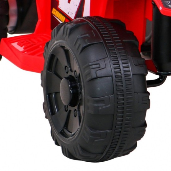 JOKO Elektrická Štvorkolka Storm, motor 25W, MP3 a USB vstup + LED svetlo, červená