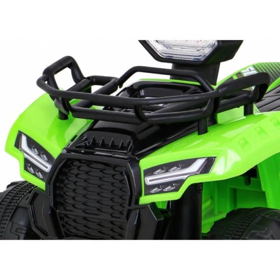 JOKO Elektrická Štvorkolka Storm, motor 25W, MP3 a USB vstup + LED svetlo, zelená