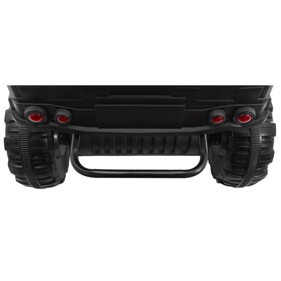 JOKO Veľká Elektrická štvorkolka 4x4 XL ATV s Diaľkovým ovládaním, kožené sedadlo, penové kolesá, rádio, USB, čierna