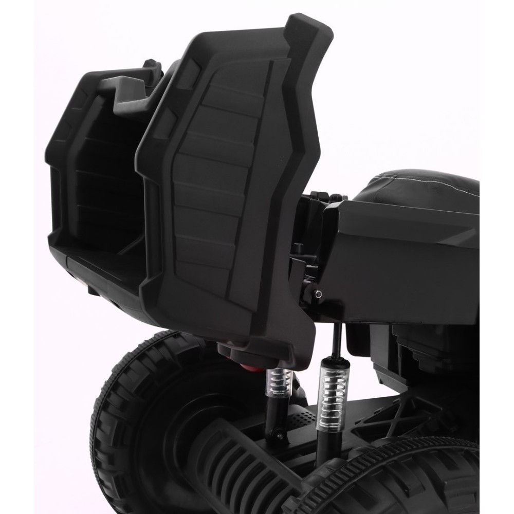 JOKO Veľká Elektrická štvorkolka 4x4 XL ATV s Diaľkovým ovládaním, kožené sedadlo, penové kolesá, rádio, USB, čierna