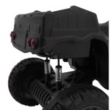 JOKO Veľká Elektrická štvorkolka 4x4 XL ATV s Diaľkovým ovládaním, kožené sedadlo, penové kolesá, rádio, USB, čierna