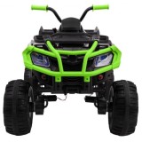 JOKO Veľká Elektrická štvorkolka 4x4 XL ATV s Diaľkovým ovládaním, kožené sedadlo, penové kolesá, rádio, USB, čierna