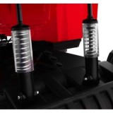 JOKO Veľká Elektrická štvorkolka 4x4 XL ATV s Diaľkovým ovládaním, kožené sedadlo, penové kolesá, rádio, USB, červená