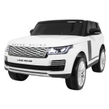 JOKO Elektrické autíčko Range Rover 4x4 HSE, Dvojmiestne, Penové kolesá, kožené sedadlo, FM rádio, nosnosť 50kg, odpružené, biel