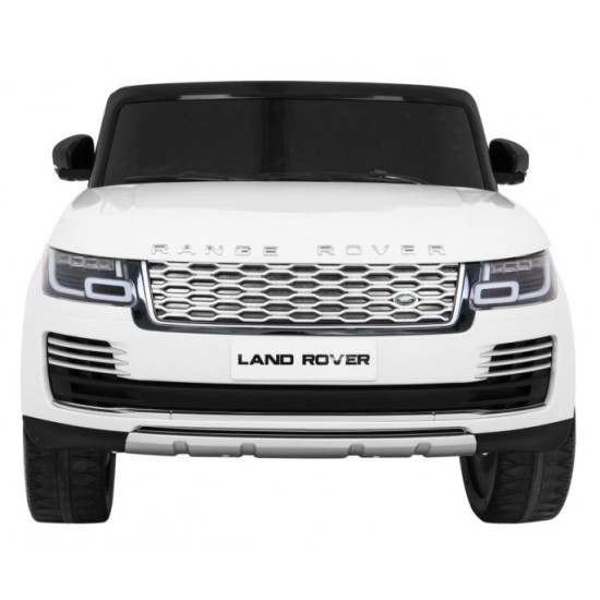 JOKO Elektrické autíčko Range Rover 4x4 HSE, Dvojmiestne, Penové kolesá, kožené sedadlo, FM rádio, nosnosť 50kg, odpružené, biel