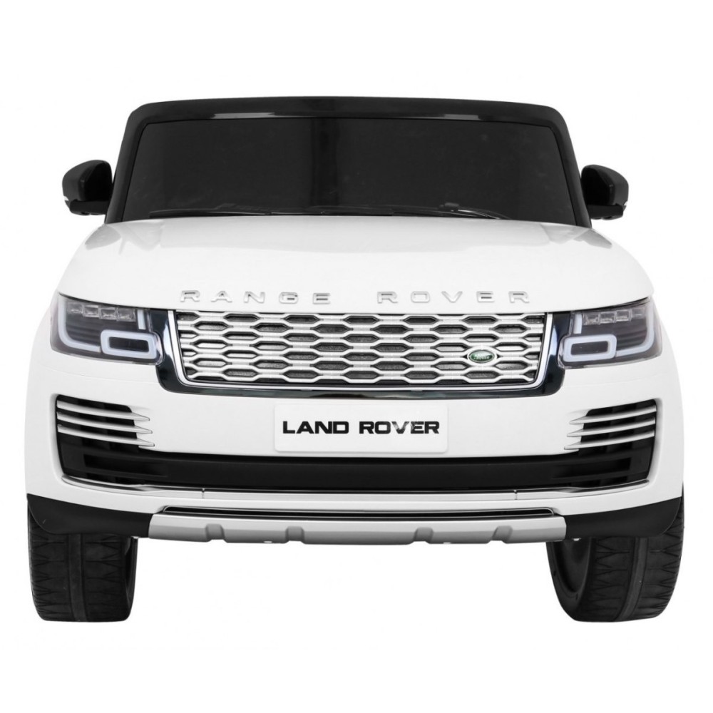 JOKO Elektrické autíčko Range Rover 4x4 HSE, Dvojmiestne, Penové kolesá, kožené sedadlo, FM rádio, nosnosť 50kg, odpružené, biel