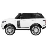 JOKO Elektrické autíčko Range Rover 4x4 HSE, Dvojmiestne, Penové kolesá, kožené sedadlo, FM rádio, nosnosť 50kg, odpružené, biel