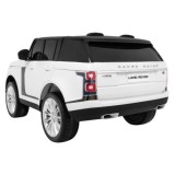 JOKO Elektrické autíčko Range Rover 4x4 HSE, Dvojmiestne, Penové kolesá, kožené sedadlo, FM rádio, nosnosť 50kg, odpružené, biel