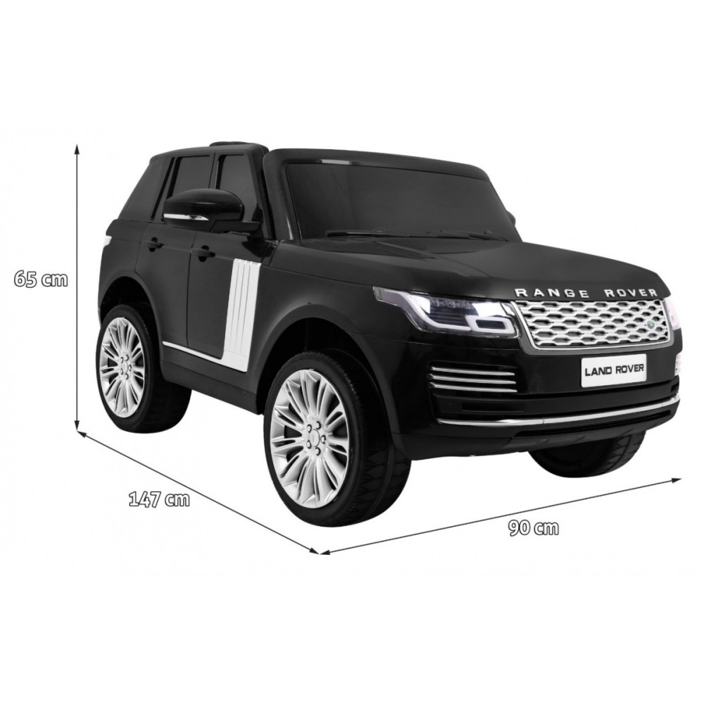 JOKO Elektrické autíčko Range Rover 4x4 HSE, Lakované, Dvojmiestne, Penové kolesá, kožené sedadlo, FM rádio, nosnosť 50kg, odpru