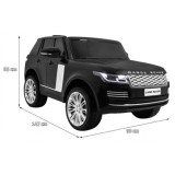 JOKO Elektrické autíčko Range Rover 4x4 HSE, Lakované, Dvojmiestne, Penové kolesá, kožené sedadlo, FM rádio, nosnosť 50kg, odpru