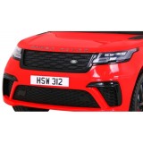 JOKO Elektrické autíčko Range Rover Velar, penové kolesá, kožené sedadlo, červené