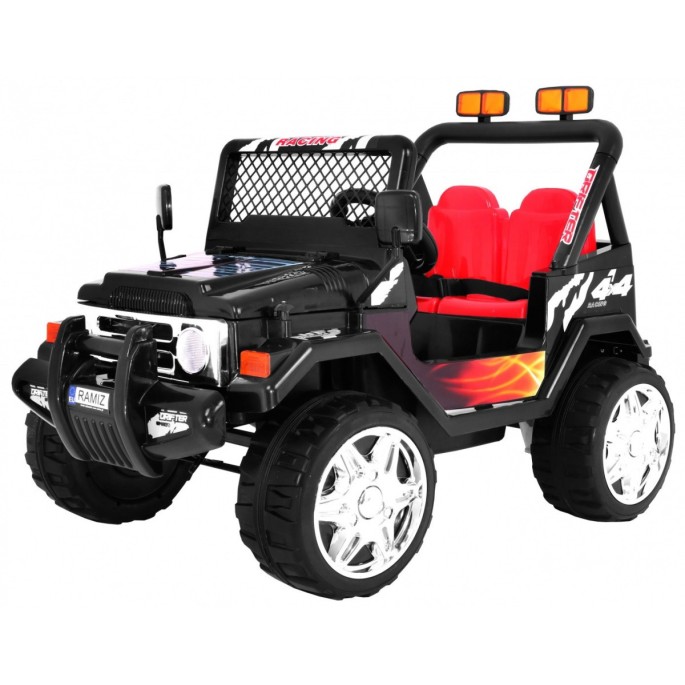 JOKO Elektrické autíčko JEEP Raptor, diaľkové ovládanie, penové kolesá, USB, 2x45W, čierne