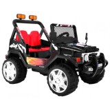JOKO Elektrické autíčko JEEP Raptor, diaľkové ovládanie, penové kolesá, USB, 2x45W, čierne