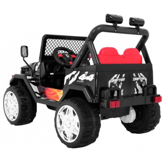 JOKO Elektrické autíčko JEEP Raptor, diaľkové ovládanie, penové kolesá, USB, 2x45W, čierne