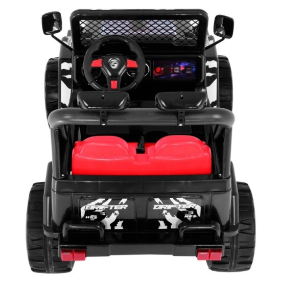 JOKO Elektrické autíčko JEEP Raptor, diaľkové ovládanie, penové kolesá, USB, 2x45W, čierne