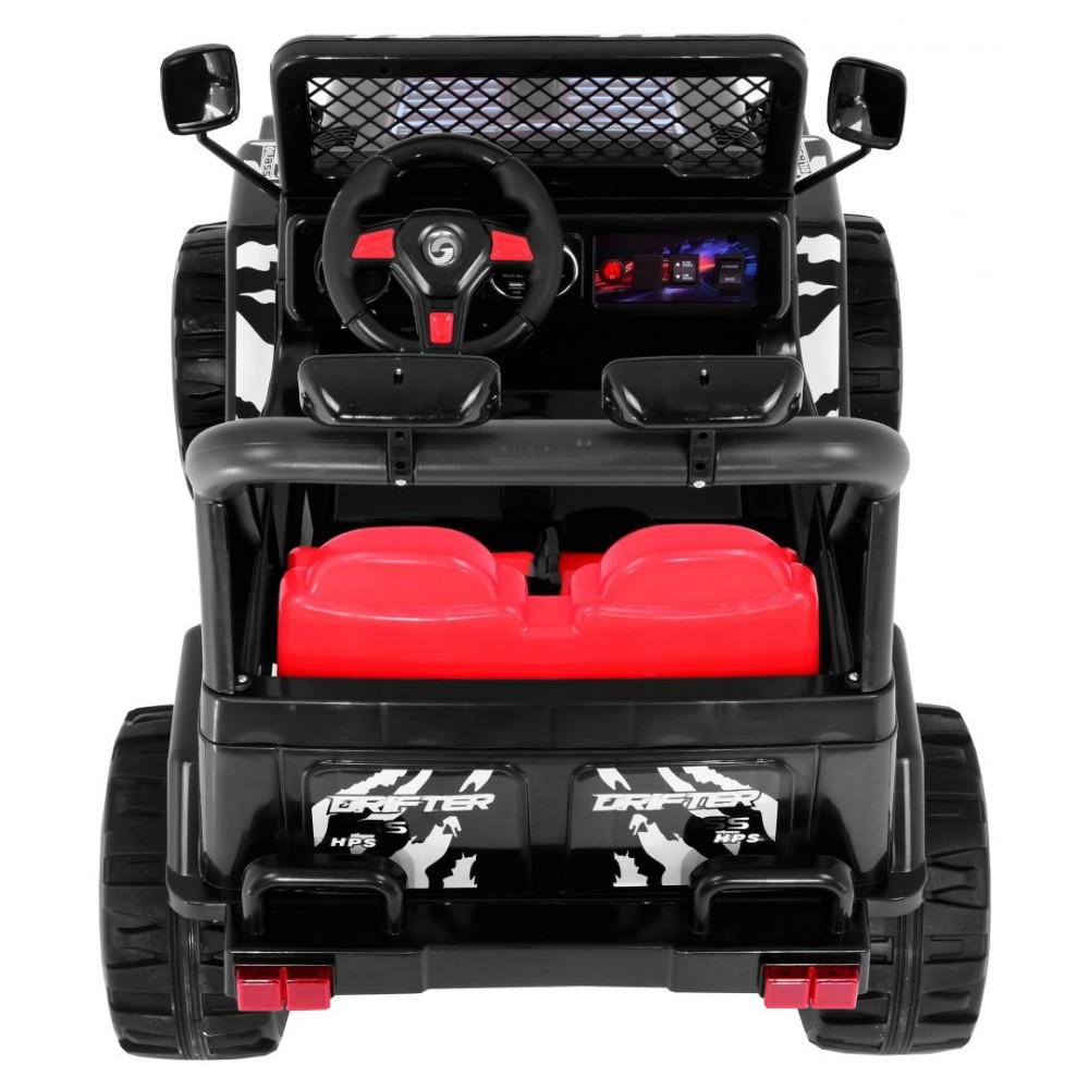 JOKO Elektrické autíčko JEEP Raptor, diaľkové ovládanie, penové kolesá, USB, 2x45W, čierne