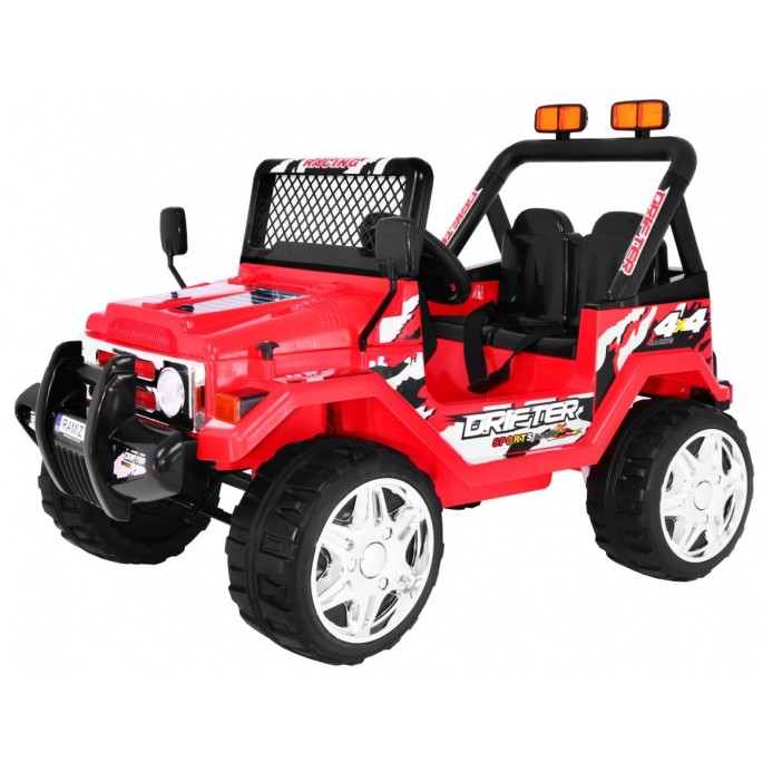 JOKO Elektrické autíčko JEEP Raptor, diaľkové ovládanie, penové kolesá, USB, 2x45W, červené