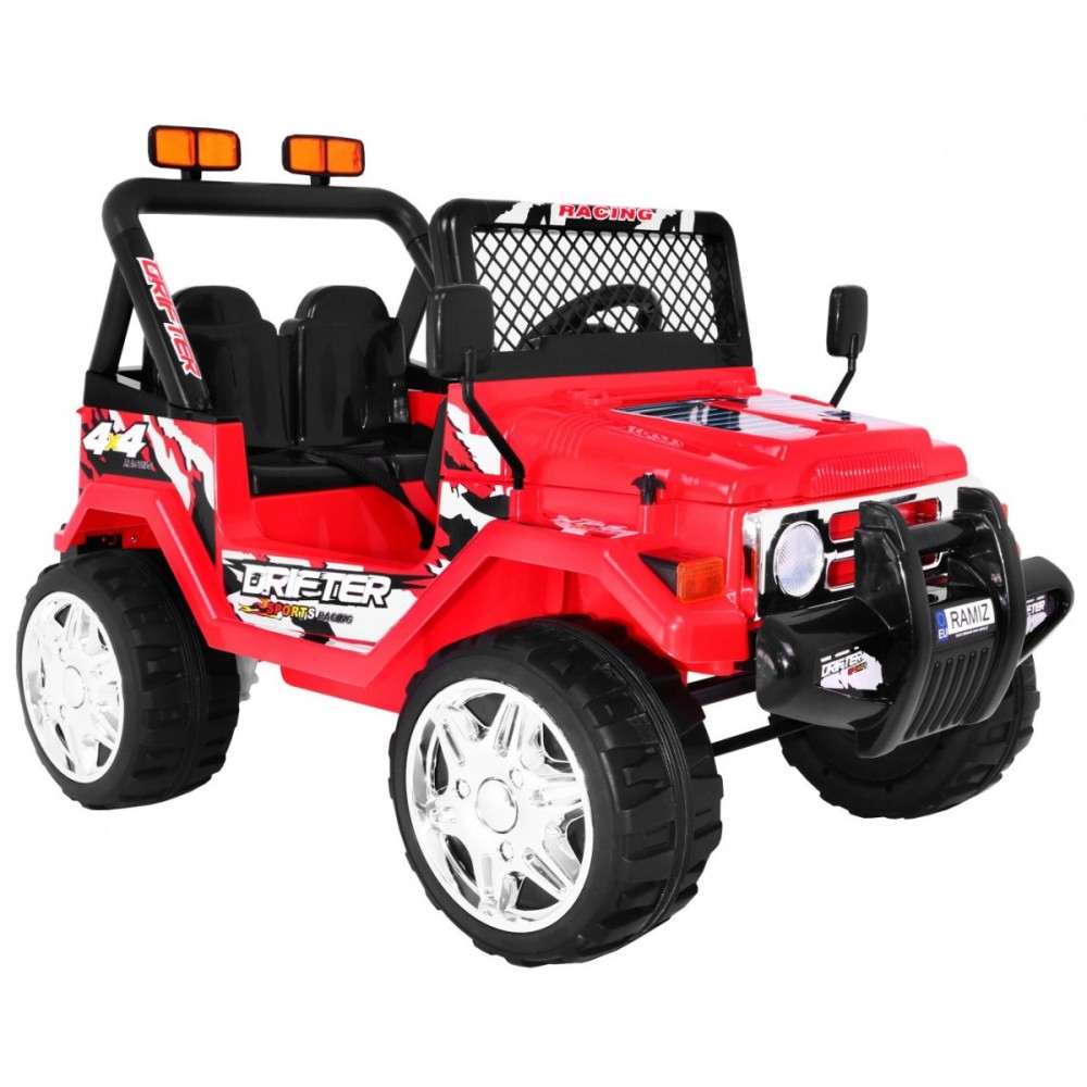 JOKO Elektrické autíčko JEEP Raptor, diaľkové ovládanie, penové kolesá, USB, 2x45W, červené