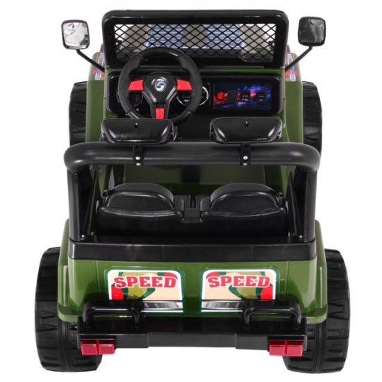 JOKO Elektrické autíčko JEEP Raptor, diaľkové ovládanie, penové kolesá, USB, 2x45W, zelené