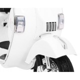 JOKO Elektrický skúter VESPA, penové kolesá, kožené sedadlo, biely