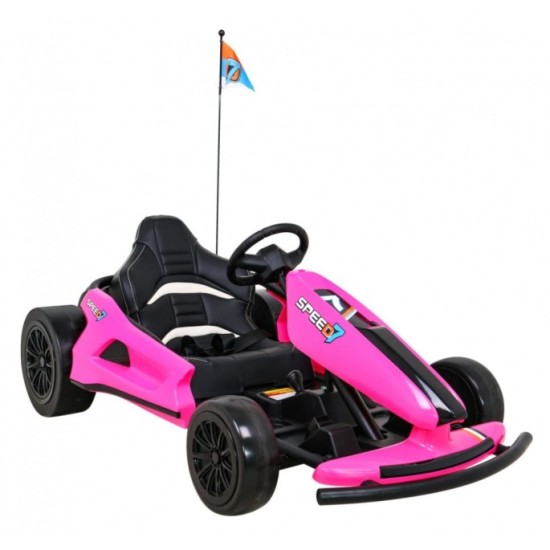 JOKO Elektrické autíčko, Elektrická Formula, Funkcia DRIFTU, 2 x 150W, 24V, Nosnosť 60kg, ružová