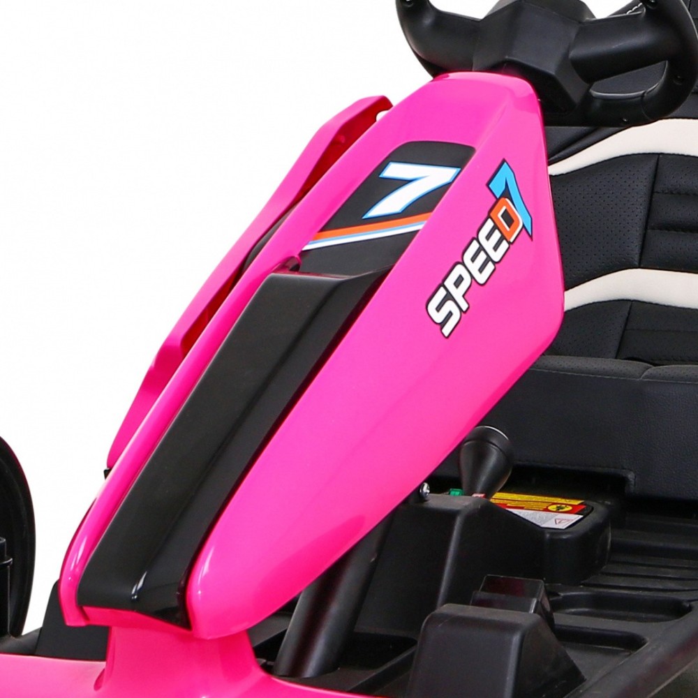 JOKO Elektrické autíčko, Elektrická Formula, Funkcia DRIFTU, 2 x 150W, 24V, Nosnosť 60kg, ružová