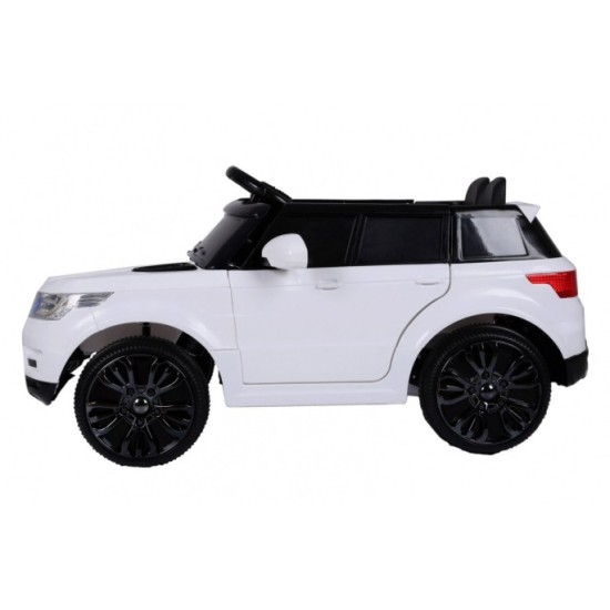 JOKO Elektrické autíčko Star Run RANGE s diaľkovým ovládaním 2,4Ghz, odpružené kolesá, koberček, USB, MP3, biele
