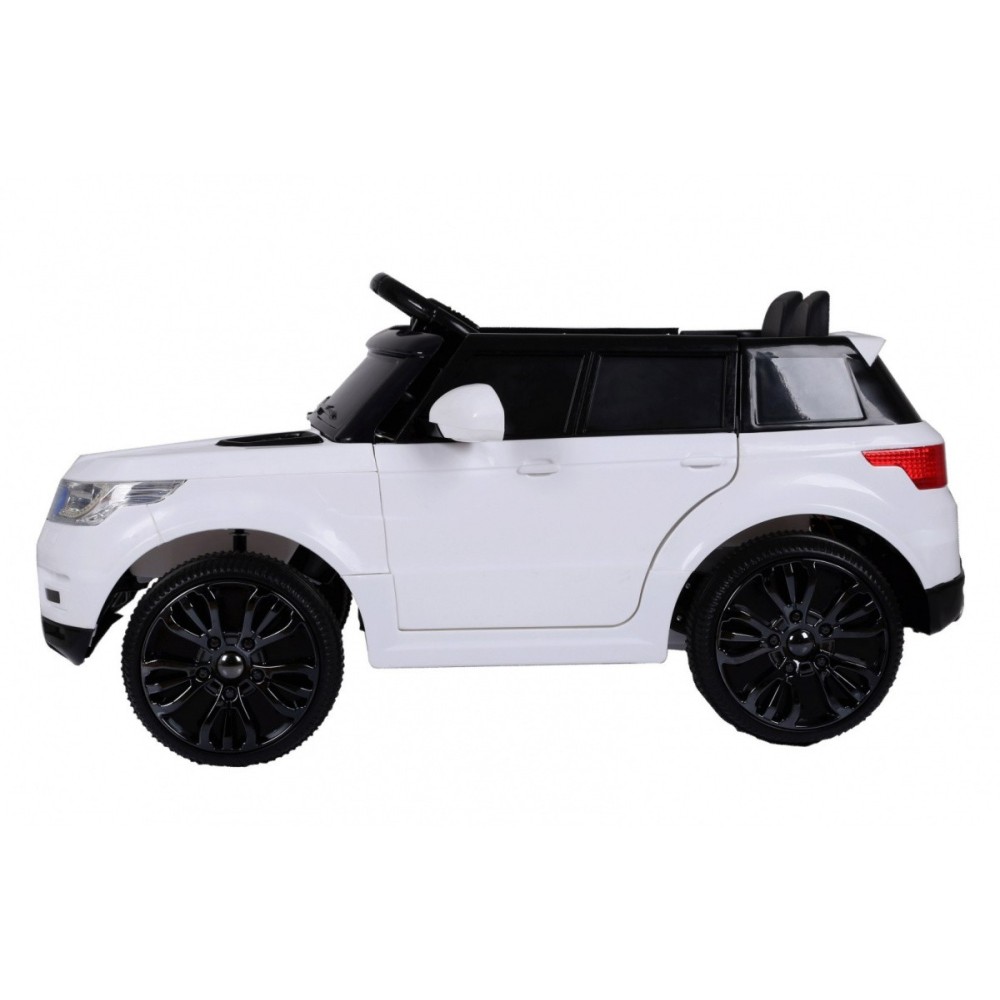 JOKO Elektrické autíčko Star Run RANGE s diaľkovým ovládaním 2,4Ghz, odpružené kolesá, koberček, USB, MP3, biele