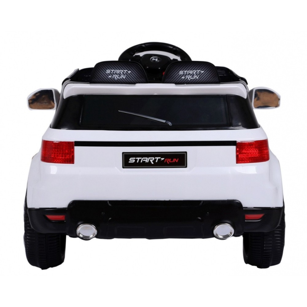 JOKO Elektrické autíčko Star Run RANGE s diaľkovým ovládaním 2,4Ghz, odpružené kolesá, koberček, USB, MP3, biele