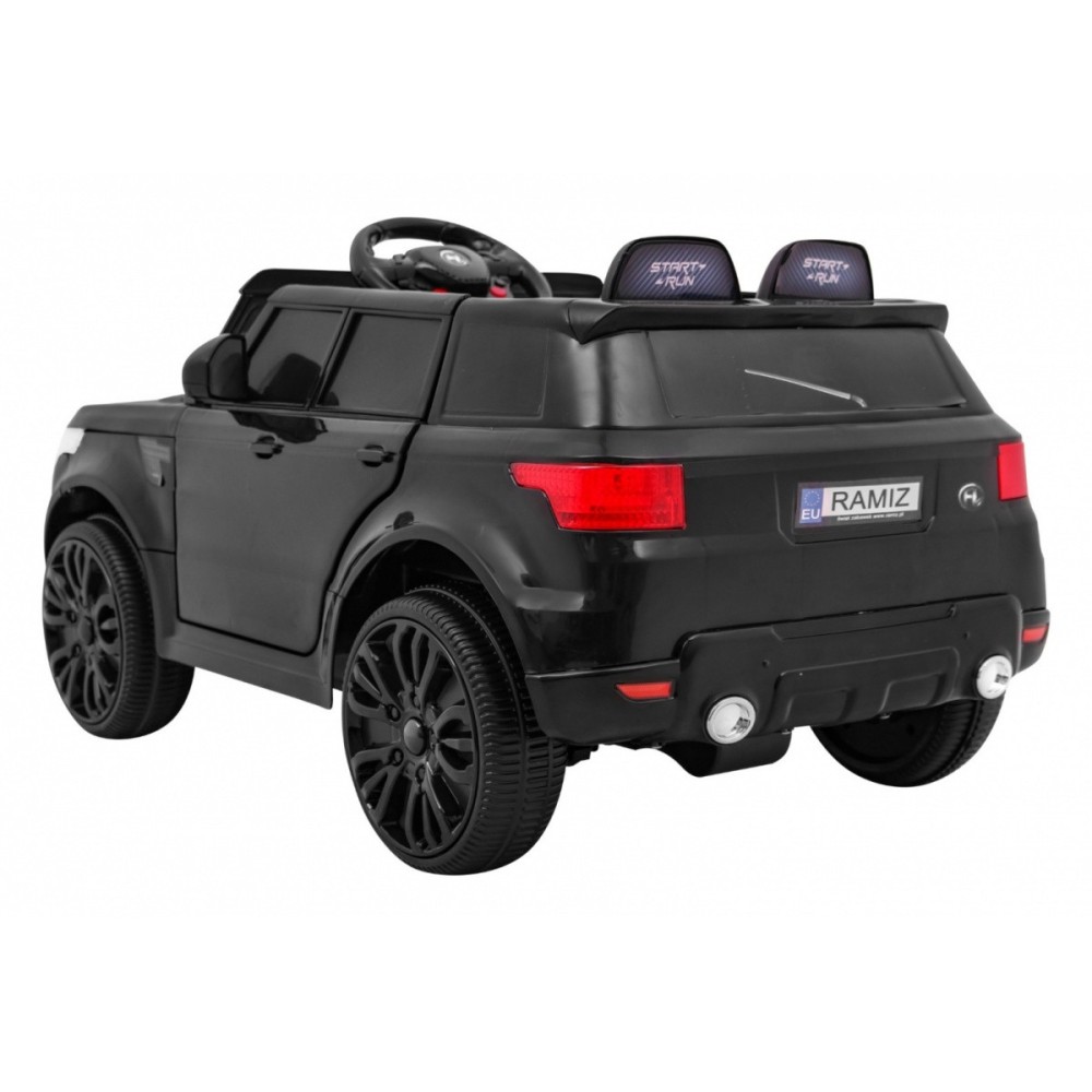 JOKO Elektrické autíčko Star Run RANGE s diaľkovým ovládaním 2,4Ghz, odpružené kolesá, koberček, USB, MP3, čierne