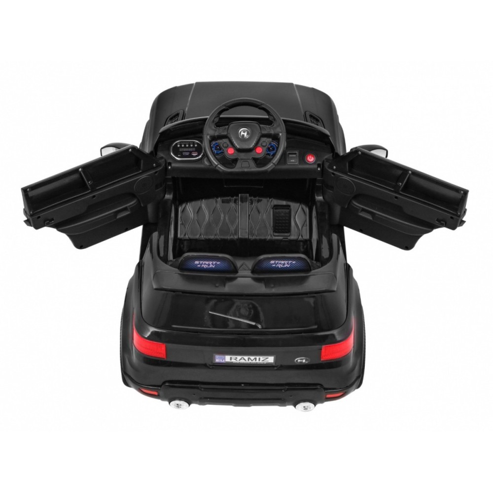 JOKO Elektrické autíčko Star Run RANGE s diaľkovým ovládaním 2,4Ghz, odpružené kolesá, koberček, USB, MP3, čierne