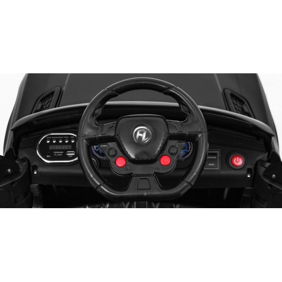 JOKO Elektrické autíčko Star Run RANGE s diaľkovým ovládaním 2,4Ghz, odpružené kolesá, koberček, USB, MP3, čierne