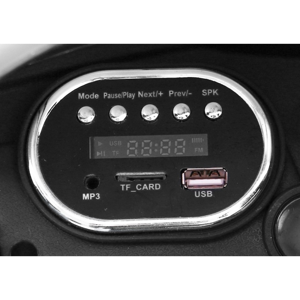 JOKO Elektrické autíčko Star Run RANGE s diaľkovým ovládaním 2,4Ghz, odpružené kolesá, koberček, USB, MP3, čierne