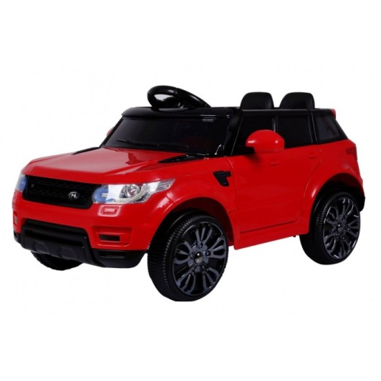 JOKO Elektrické autíčko Star Run RANGE, s diaľkovým ovládaním, odpružené, plastové kolesá, USB, MP3, červené
