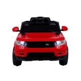 JOKO Elektrické autíčko Star Run RANGE, s diaľkovým ovládaním, odpružené, plastové kolesá, USB, MP3, červené