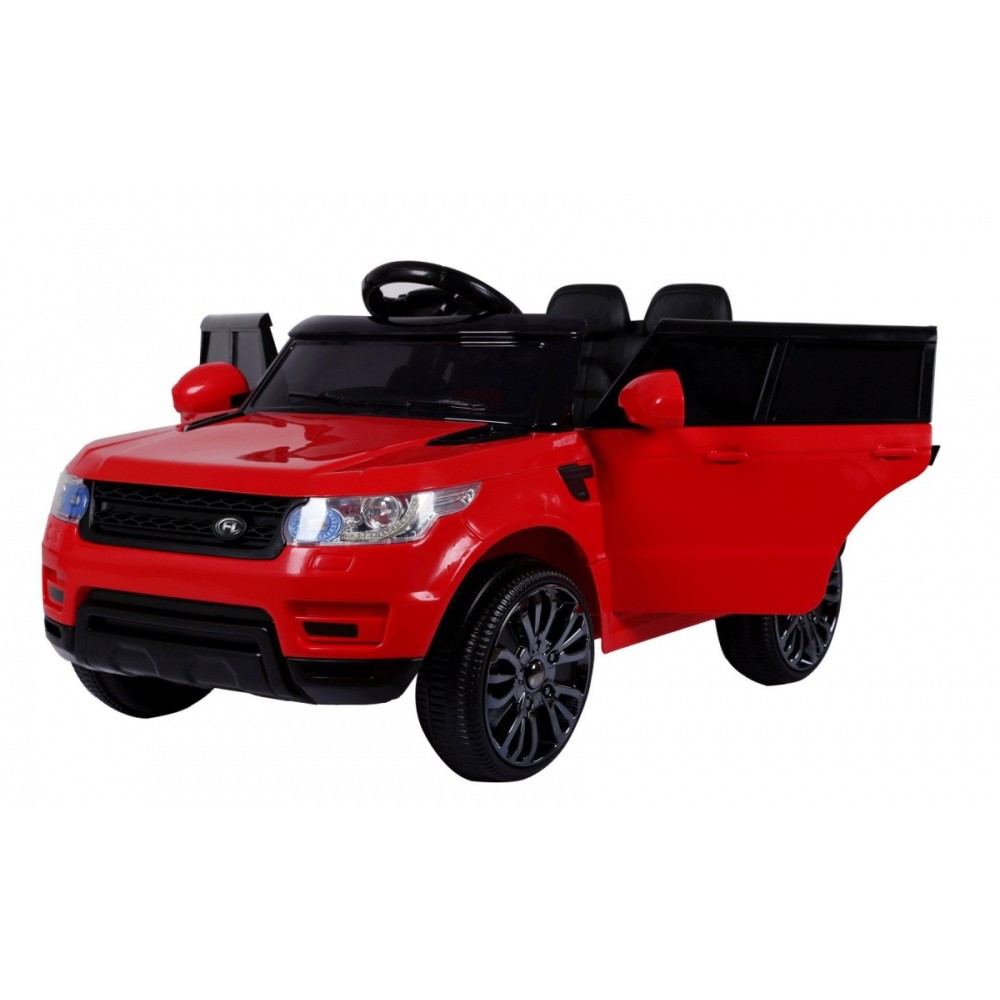JOKO Elektrické autíčko Star Run RANGE, s diaľkovým ovládaním, odpružené, plastové kolesá, USB, MP3, červené