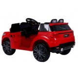 JOKO Elektrické autíčko Star Run RANGE, s diaľkovým ovládaním, odpružené, plastové kolesá, USB, MP3, červené