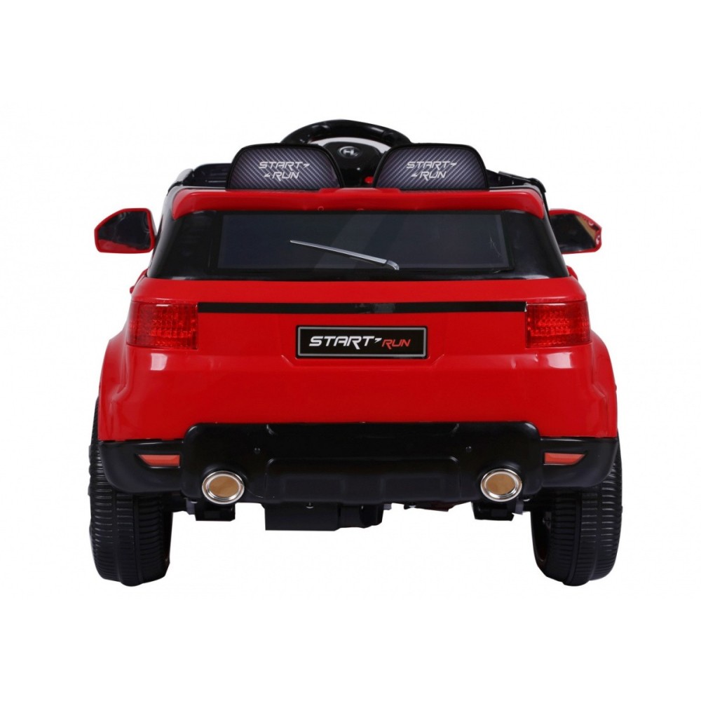 JOKO Elektrické autíčko Star Run RANGE, s diaľkovým ovládaním, odpružené, plastové kolesá, USB, MP3, červené