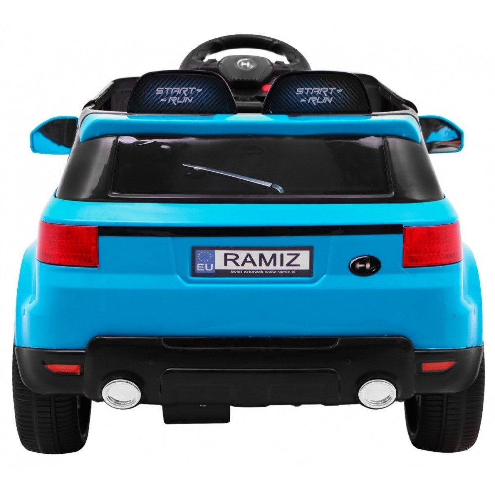 JOKO Elektrické autíčko Star Run RANGE, s diaľkovým ovládaním, odpružené, plastové kolesá, USB, MP3, modré
