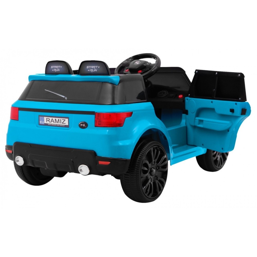 JOKO Elektrické autíčko Star Run RANGE, s diaľkovým ovládaním, odpružené, plastové kolesá, USB, MP3, modré